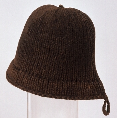 The only known surviving example of a 16th-century Monmouth cap, in Monmouth Museum